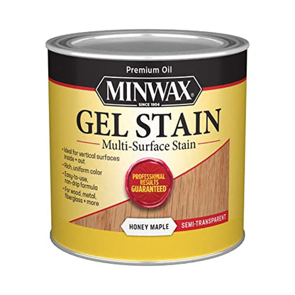 Minwax 260404444 Gel Stain, Honey Maple, 1/2 Pint - color: Honey Maple, size: 1/2 Pint