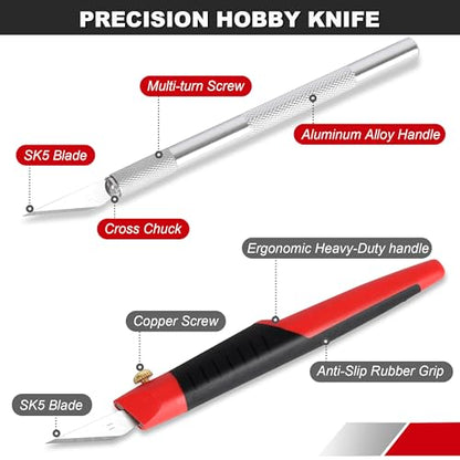FASTPRO 31-Piece Exacto Knife, Precision Hobby Knife Kit for Art Crafts