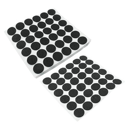 Bivethoi Self-Stick Round Felt Furniture Pads, 0.7"/18mm, Black, 180pcs - size: 0.7" Round 180 pcs