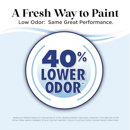 Rust-Oleum Low Odor Premium Spray Paint, Matte Blackout - color: Blackout, size: 11 Ounce (Pack of 6)