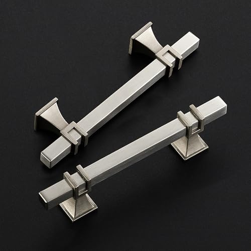HOME EDIT Brushed Nickel Pulls Cabinet Handles 3-3/4 Inch 10 Pack - color: Brushed Nickel, size: 3-3/4 In Hole Center