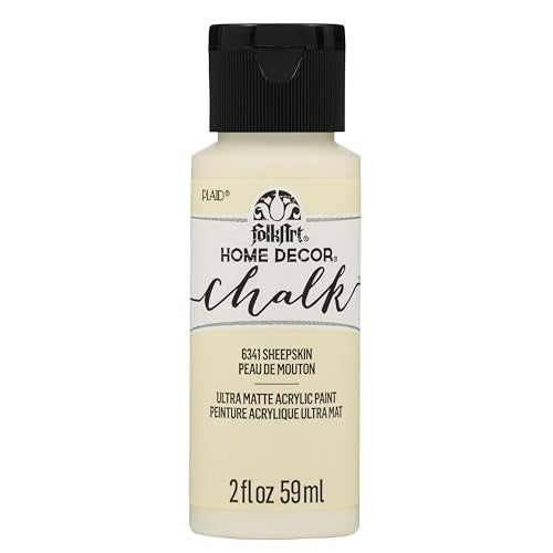 FolkArt Home Décor Chalk Furniture & Craft Paint in Assorted Colors, 2oz, Sheepskin