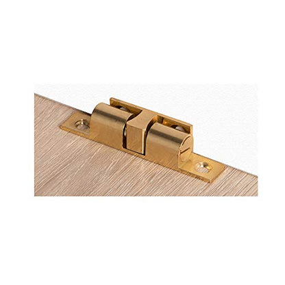 JQK Cabinet Door Catch, Closet Ball Tension Latch, Solid Brass 4 Pack 70mm, HBC200-P4