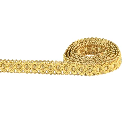 10 Yard 0.7 Inch Gimp Braid Trim, Gold#12 - color: Gold#12