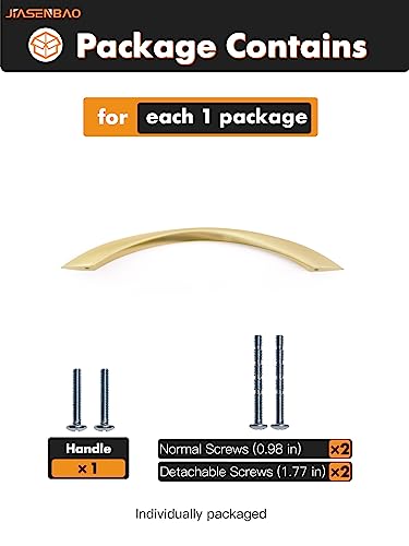 Brushed Gold Cabinet Pulls 6.3 Inch Arch Twisted Brass Handles Drawer Kitchen Cupboard Bathroom Dresser Cabinet Hardware Zinc Alloy 5 Pack - color: Brushed Gold, size: 6.3 inch Hole Centers
