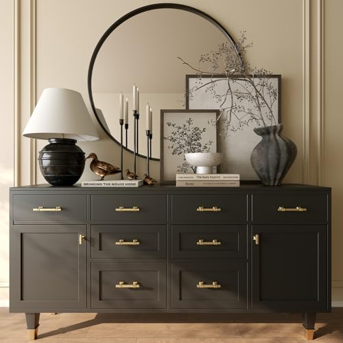 homdiy Gold Cabinet Pulls 3 Inch Brushed Gold Cabinet Pulls 24 Pack - color: Matte Gold, size: 3 Inch(76mm) Hole Centers