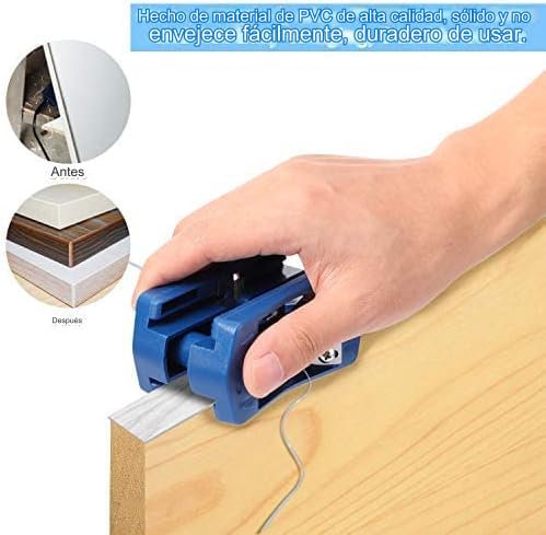 Banding Trimmer, Edgeband Cutter Tools Trimmer for Plywood Melamine Wood Double Veneer Trimmer Cabinet Wood Trimming Woodworking Tool Fit Width Range 15-40mm Thickness Below 0.5mm