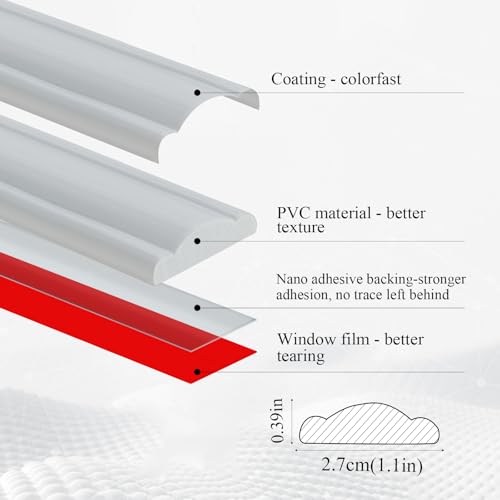 Peel and Stick Panels Molding Trim, Flexible Chair Rail Classic Wall Trim, Self-Adhesive Wall Paneling Strip for Home Decoration(White 10ft*1.1in) - size: 1.1in*10ft