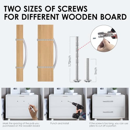 Cabinet Handles 5 Inch Brushed Nickel Curved Drawer Pulls, 30 Pack - color: Brushed Nickel