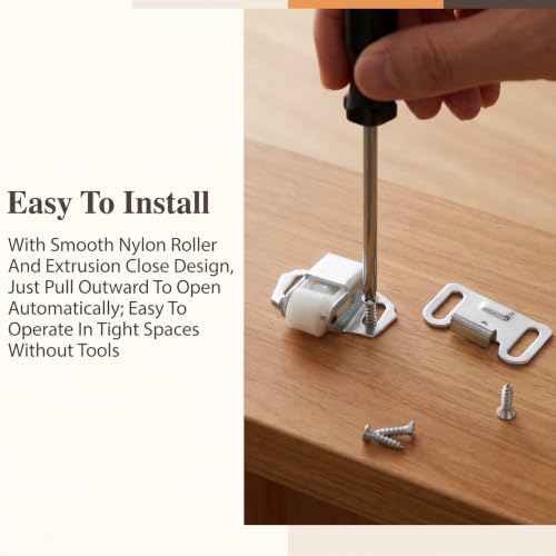 2 Pack Mailbox Replacement Roller Catch Assembly with Screws