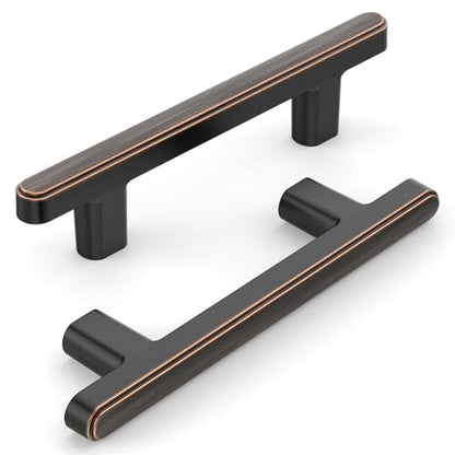 10 Pack 3 Inch(76mm) Kitchen Cabinet Handles Oil Rubbed Bronze Cabinet Pulls Kitchen Cabinet Hardware Drawer Pulls for Cupboard Wardrobe - color: Oil Rubbed Bronze, size: 3"/76MM Hole Center