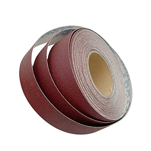 360 Grit Continuous Sandpaper Roll 1" x 8.7 Yard Emery Cloth Aluminium Oxide Abrasive Sandpaper Roll Drum Sander Sandpaper Rolls for Wood Furniture Finishing Metal Sanding Automotive Polishing - style: 360-grit