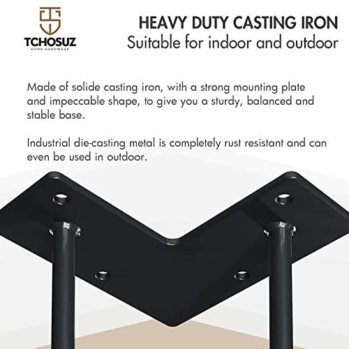 4 Inch Hairpin Table Legs 4 PCS Heavy Duty Mid-Century Modern Black - color: Black, size: 4"/10cm