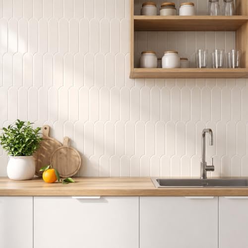 10 Sheets Peel and Stick Backsplash Tile, 12x12in Self Adhesive Wall Tiles