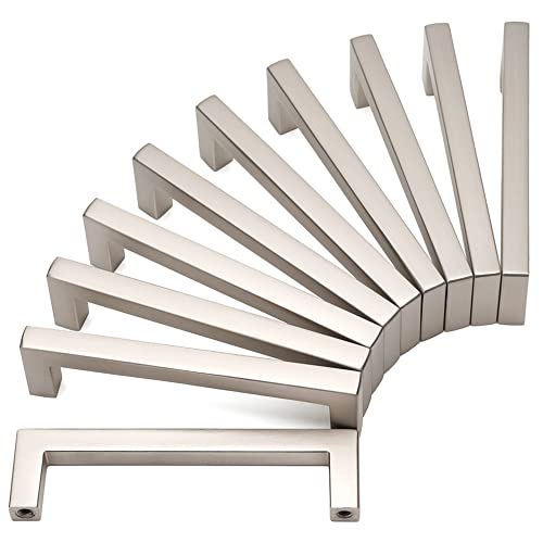 KOOFIZO 10 Pack 3-3/4 in Brushed Nickel Cabinet Pulls, Drawer Handles 1816 - color: Brushed Nickel, size: 3-3/4" CC - 10Pcs