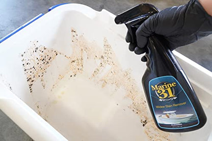 Marine 31 Mildew Stain Remover & Cleaner - Marine & Boat, Home & Patio, Bathroom & Shower Cleaner (16oz & Gallon Combo) - size: 128 Fl Oz (Pack of 1)