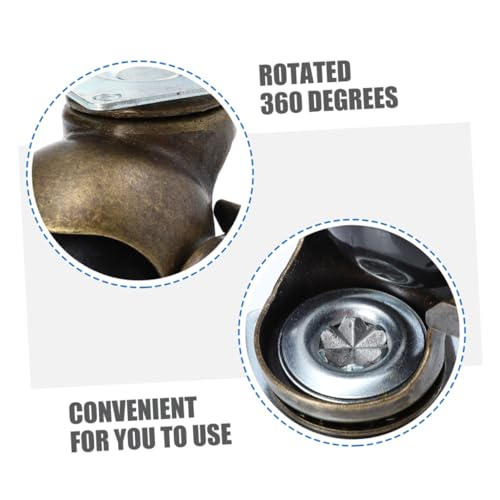 YARNOW Furniture Caster Wheels Brake Feature 4 Casters