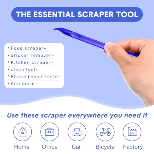Honoson 9 Pcs Cleaning Scraper Tool, Scratch Free for Auto Detailing,None - color: Blue