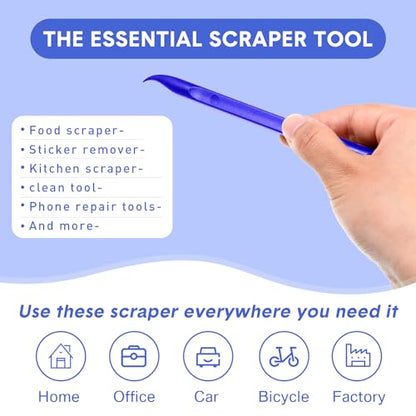 Honoson 9 Pcs Cleaning Scraper Tool, Scratch Free for Auto Detailing,None - color: Blue