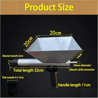 Mortar Grout Gun Cement Caulk Gun with 9 Nozzle Without Electric Drill