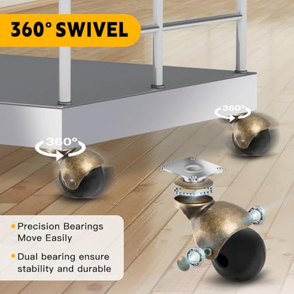 Apllamo 2 in Ball Caster Wheels - Heavy Duty 1200LBS