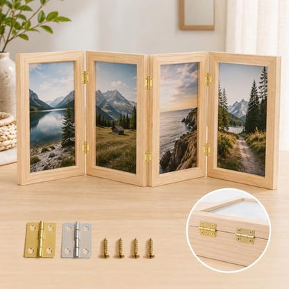 60PCS Small Hinges for Wooden Box, 0.7in Brass Hinges for Crafts, Small Box