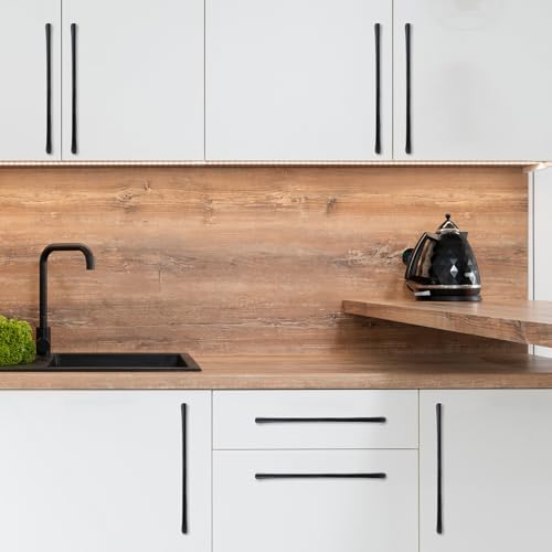 COTYKILEY 10 Pack 10 Inch(254mm) Matte Black Kitchen Cabinet Handles Cabinet Pulls Cabinet Door Handles Kitchen Cabinet Hardware Cupboard Drawer Pulls - color: Matte Black, size: 10" Hole Center（254MM）
