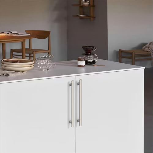 10 Pack 7.5 Inch(192mm) Kitchen Cabinet Handles Brushed Satin Nickel Cabinet Pulls Kitchen Cabinet Hardware Drawer Pulls for Cupboard Wardrobe - color: Brushed Satin Nickel, size: 7.5"/192MM Hole Center