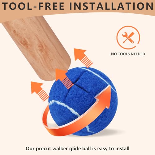 Precut Tennis Balls for Walker and Furniture Legs,90 Pack - color: Dark Blue, size: 90 Pack