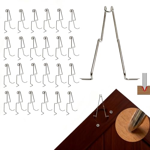 24 Pack 6" Sharp Tip Cabinet Door Painting Hangers, Spray Hooks - color: 24 Pack-sharp Tip Upgrade