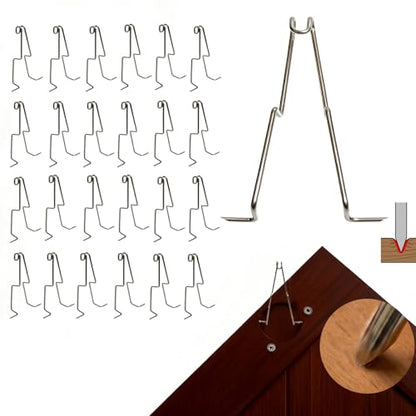 24 Pack 6" Sharp Tip Cabinet Door Painting Hangers, Spray Hooks - color: 24 Pack-sharp Tip Upgrade