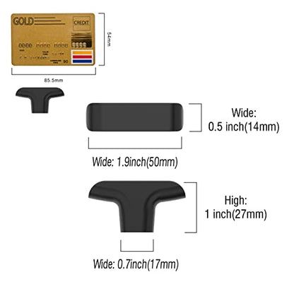 Amerdeco 10 Pack Matte Black Cabinet Knobs & Pulls, 2 Inch(50MM), Kitchen & Bathroom Cabinets - color: Matte Black, size: 2"/50MM, style: 10 Pack