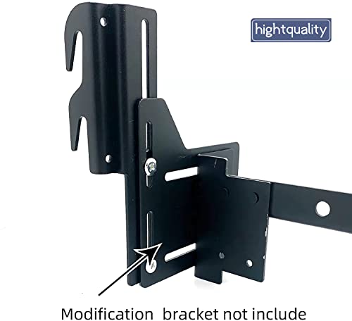 4pcs 711 Bolt-On to Hook-On Bed Frame Conversion Brackets for Headboard or Footboard,Bed Hook Adapter kit with Hardware, Hook on Bed Rails Brackets(Black) - size: 4pcs 711 brackets