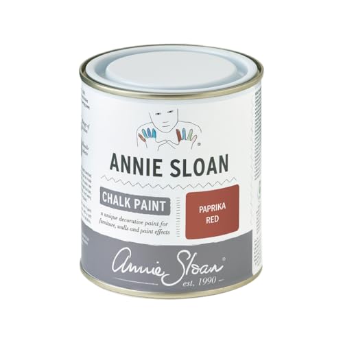 Annie Sloan Chalk Paint® (Paprika Red, 500 ml/16.9 Fl Oz) a unique decorative paint for furniture, cabinets and home décor with no sanding or priming - color: Paprika Red, size: 16.9 Fl Oz (Pack of 1)