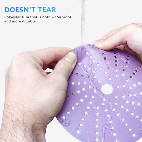 800 Grit, 6 in, 50 Pcs Ceramic Multi-Hole Sanding Disc, Hook and Loop, Premium for Fast Cutting, Film Back for Long Lasting, Premium Option for Metal Wood, Stock Removal, Fine Finishing - style: 6in - 800 Grit
