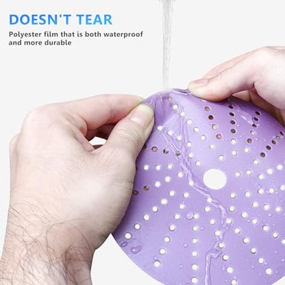 800 Grit, 6 in, 50 Pcs Ceramic Multi-Hole Sanding Disc, Hook and Loop, Premium for Fast Cutting, Film Back for Long Lasting, Premium Option for Metal Wood, Stock Removal, Fine Finishing - style: 6in - 800 Grit