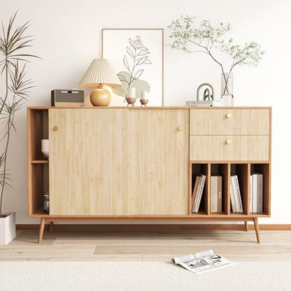 VEELIKE Bamboo Wood Contact Paper Peel and Stick Wood Wallpaper 24''x118'' - color: Light Brown, size: 24" x 118"