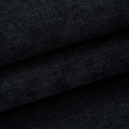 157x58 inches Soft Chenille Fabric for Upholstery, Crisp and Stylish Chenille Upholstery Fabric by the Yard(Black) - color: 01 Black, size: 157x58"