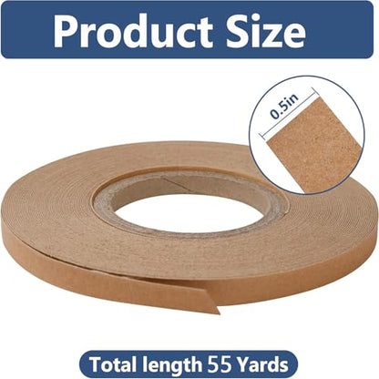 1/2 Inch Upholstery Tack Strip, 55 Yards Cardboard Tack Strip, Upholstery Sofa Making Strips Upholstery Fabric for Furniture Sofa Chair and Couch Edges Repairs (55 Yard) - size: 55 yard