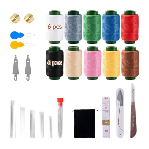 55 PCS Sewing Kit for Adults & Beginners, Steel Needles for Hand Sewing, Accessories and Supplies, Needle and Thread Kit for Hand, Home, Travel & Clothing Repair