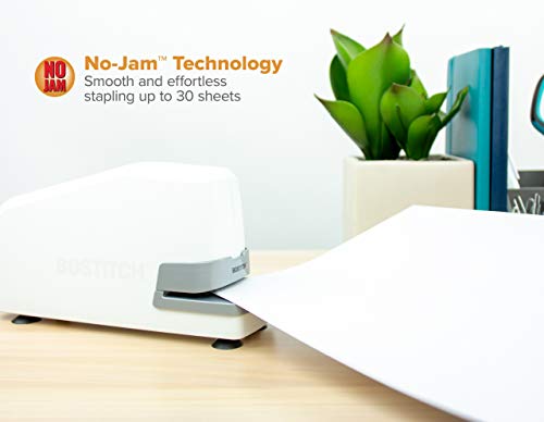 Bostitch Office Impulse 30 Sheet Electric Stapler - Heavy Duty, No-Jam, White (02011) (Pack of 6) - color: White, size: Small (Pack of 6)