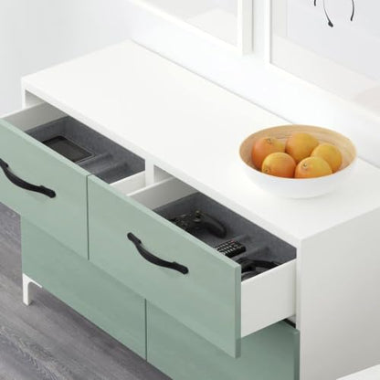 6 Pack Matte Black Kitchen Cabinet Handles Cabinet Pulls 3 inch Hole Center Cabinet Hardware Drawer Handles for Cabinet Dresser and Cupboard AT2792MB - color: Matte Black, size: 3 Inch Hole Centers, style: 6 Pack