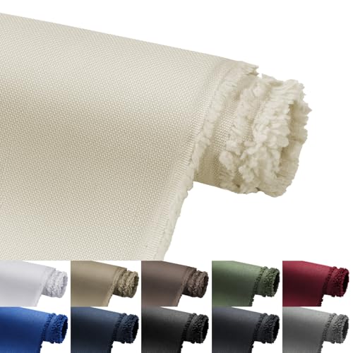 Waterproof Marine Canvas Fabric by The Yard 58" W 600D PVC Backing 15 Yards - color: Beige, size: 15 Yards