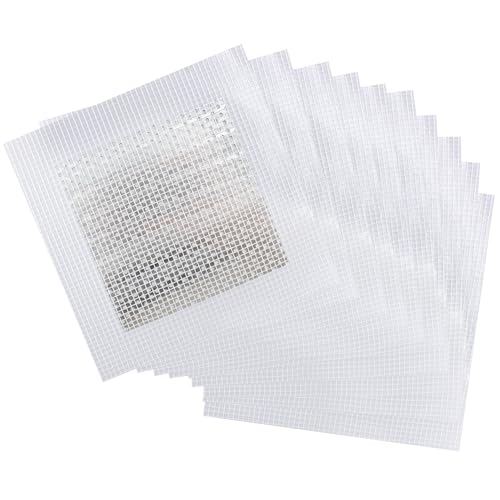 6PCS 8Inch Aluminum Wall Repair Patch, Self Adhesive Fiberglass Wall Hole Patch, Large Hole Patch Repair for Drywall, Sheet Rock