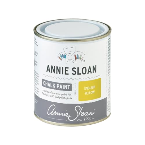 Annie Sloan Chalk Paint® (English Yellow, 500 ml/16.9 Fl Oz) a unique decorative paint for furniture, cabinets and home décor with no sanding or priming - color: English Yellow, size: 16.9 Fl Oz (Pack of 1)