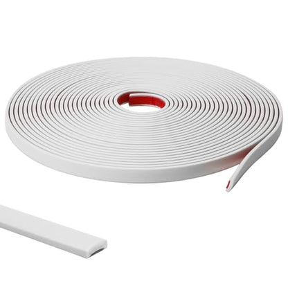 9.8 Ft Peel and Stick Wall Molding Trim, Flexible PVC Trim - color: White (Paintable), size: 9.8 Ft