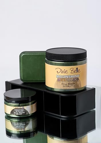 Dixie Belle Paint Company Moonshine Metallics - Deep Woods (16oz) - color: Deep Woods, style: 16 Fl Oz (Pack of 1)