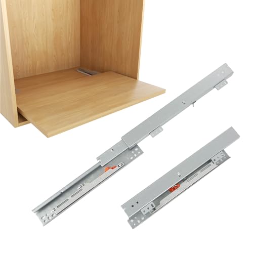 Undermount Drawer Slide Bottom Mount Pull Out Shelf Slides Full Extension - style: 20 Inch Drawer Slides