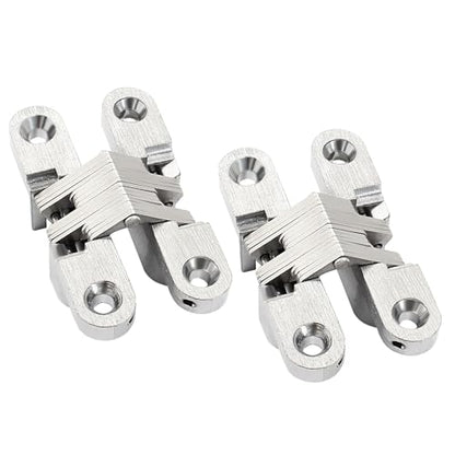60 mm Hidden Hinge, Stainless Steel, 2pcs - size: 60.0 mm, 2 PCS