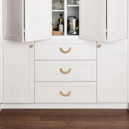 Goo-Ki 3''(76 mm) Hole Centers Luxurious & Sturdy Zinc Alloy Cabinet Handls,Champagne Bronze Cabinet Pulls for Kitchen,Drawer,Cupboard & Wardrobe,6 Pack - color: Champagne Bronze, size: 3'' Hole Centers